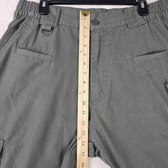 Vintage First Class Green Cargo Ripstop Pants Mens Size 38 R Regular 34x31 - Picture 10 of 12